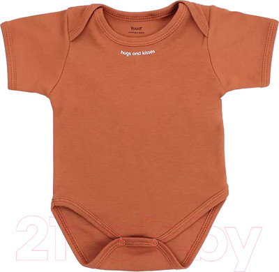Боди для малышей Rant Hugs And Kisses / 6272/1-62 (Curry Brown, р.62)