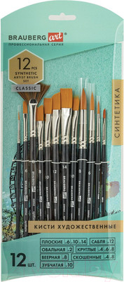 Набор кистей Brauberg Art Classic / 200963 (12шт, синтетика)