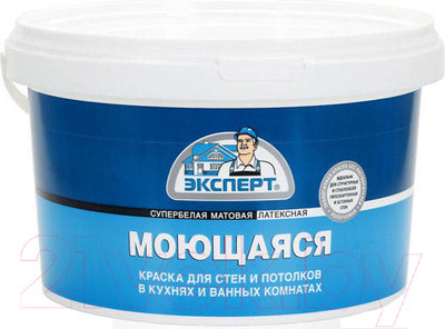 Краска Эксперт Моющаяся -20С (3кг, супербелый)