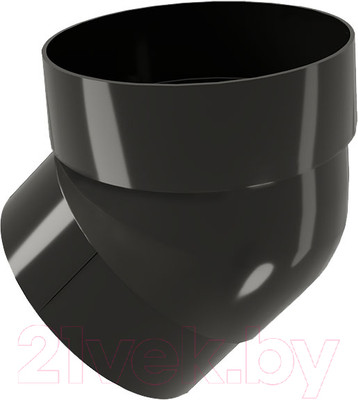 Колено трубы водосточной Grand Line ПВХ 45 градусов RAL 9005 (черный)