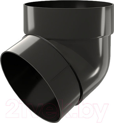 Колено трубы водосточной Grand Line ПВХ GL 67 градусов RAL 9005 (черный)