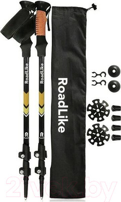 Палки для скандинавской ходьбы RoadLike 335122 (желтый)