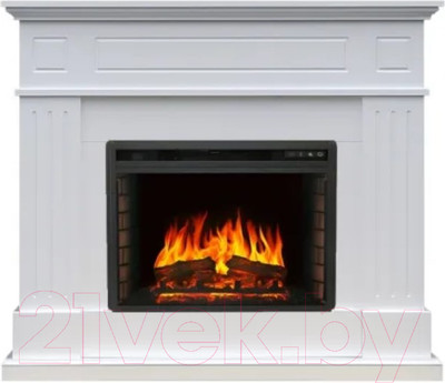 Каминокомплект Смолком Lauritz V23 + Vision 23 EF LED FX (бьянко белый)