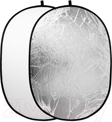 Отражатель для фото RayLab RF-09 (90x120см, серебристый/белый)