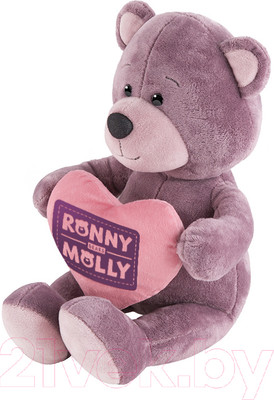 Мягкая игрушка Ronny & Molly Мишка Ронни с сердечком / RM-R012-21