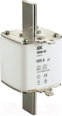 Предохранитель плавкий IEK ППНИ-39 3 500А / DPP50-500