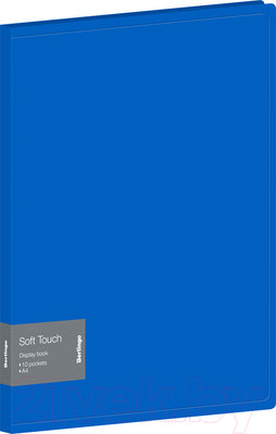 Папка для бумаг Berlingo Soft Touch / DB4_10981 (синий)
