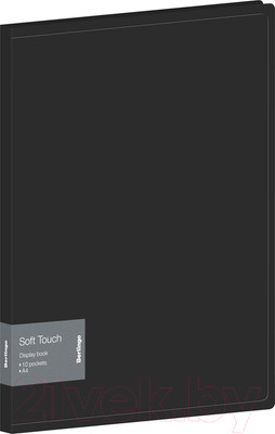 Папка для бумаг Berlingo Soft Touch / DB4_10980 (черный)