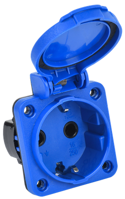 Розетка силовая IEK Magnum PSN71-016-3-2-54-K07