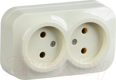 Розетка IEK Glory ERH20-K33-10 (кремовый)