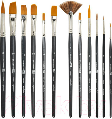 Набор кистей Brauberg Classic / 200966 (12шт, синтетика)
