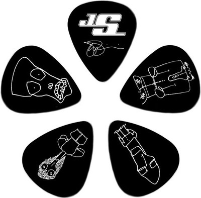 Набор медиаторов Planet Waves 1CBK4-10JS Joe Satriani Picks Black Medium (10шт)