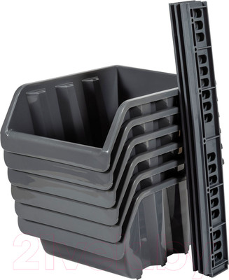 Набор лотков для метизов Blocker BR3753СРСВИНЦ (6шт, серо-свинцовый)