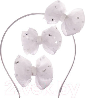 Комплект аксессуаров для волос Bradex Отличница / AS 1242 (белый)