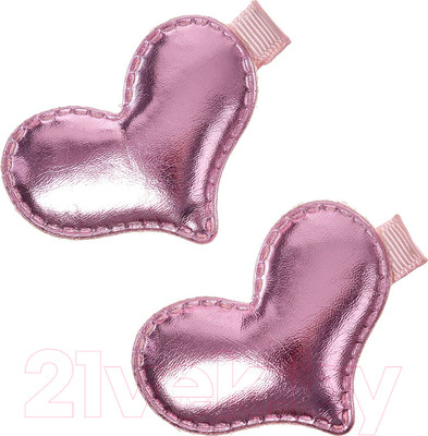 Набор заколок для волос Bradex Сердечки / AS 1246 (розовый)