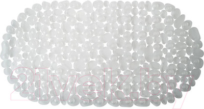 Коврик на присосках Вилина Морская галька 6805 (36x69, белый)