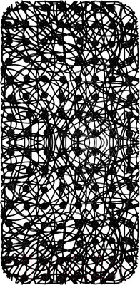 Коврик на присосках Вилина Паутинка 6916 (35x72, черный)