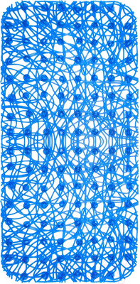 Коврик на присосках Вилина Паутинка 6916 (35x72, синий)