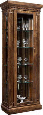 Шкаф с витриной Гомельдрев Ривьера ГМ 5801 Береза (беловежский орех)