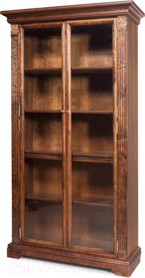 Шкаф с витриной Гомельдрев ГМ 5939 Береза (беловежский орех)