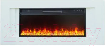 Каминокомплект Смолком Line V42 + Vision 42 LED (бьянко белый)