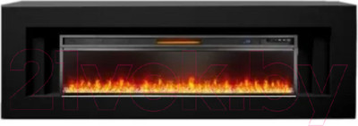 Каминокомплект Смолком Line V60 + Vision 60 LED  (черный)