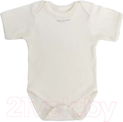 Боди для малышей Rant Hugs And Kisses / 6272/4-62 (Vanilla Beige, р.62)