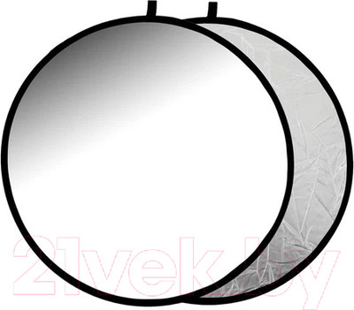 Отражатель для фото RayLab RF-09 (80см, белый/серебристый)