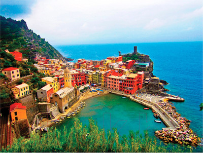 Набор алмазной вышивки Остров Сокровищ Прибрежный городок / 662421