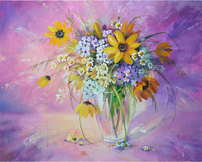 Набор алмазной вышивки Остров Сокровищ Букет в вазе / 662562