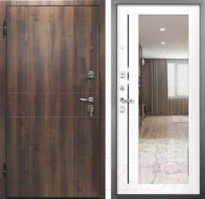 Входная дверь Промет Урбан 86x205 (левая, рефлект бланко)