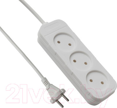 Удлинитель Electraline 62004 (5м, белый)