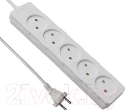 Удлинитель Electraline 62009 (5м, белый)