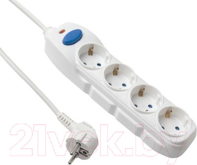 Удлинитель Electraline 62011 (1.5м, белый)