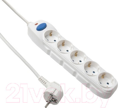 Удлинитель Electraline 62012 (1.5м, белый)