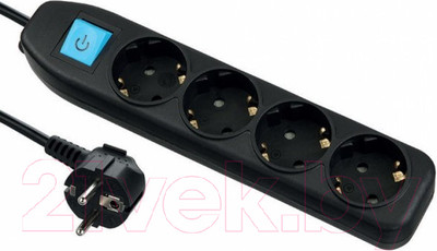 Удлинитель Electraline 62014 (1.5м, черный)