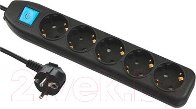 Удлинитель Electraline 62044 (3м, черный)