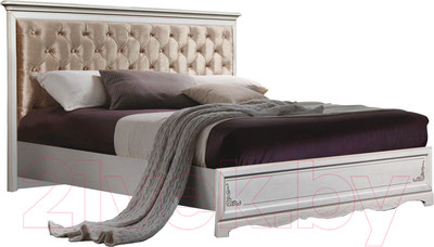 Двуспальная кровать Гомельдрев Лолита ГМ 8804 160x200 Дуб (альпийский дуб)