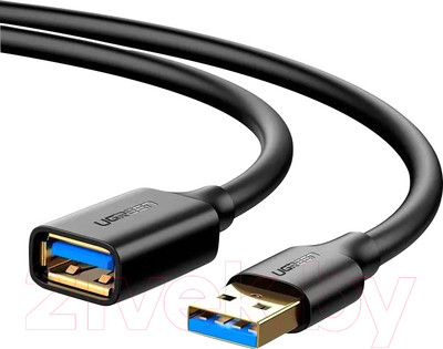 Удлинитель кабеля Ugreen US129 / 30125 (0.5м, черный)