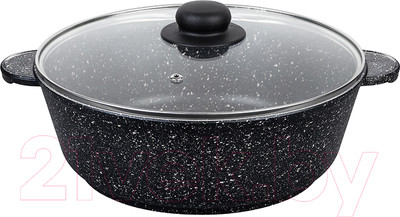 Жаровня Elan Gallery Гармония вкуса / 120140 (черный мрамор)