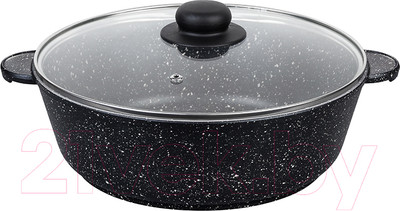 Жаровня Elan Gallery Гармония вкуса / 120141 (черный мрамор)