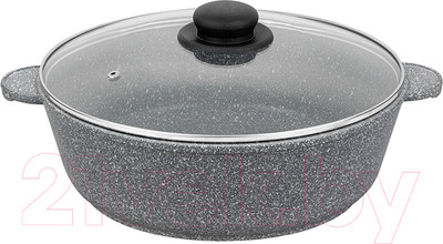 Жаровня Elan Gallery Гармония вкуса / 120547 (серый мрамор)