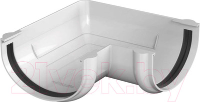 Угол желоба Технониколь Оптима 90 градусов / 054397 (белый)