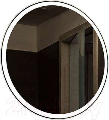 Зеркало Пекам Ring 1 80x80 / Ring1-80x80dcl (с подсветкой,сенсором на взмах руки и часами)