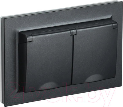 Розетка IEK Brite BR-R26-16-44-K02-F (черный)