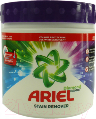 Пятновыводитель Ariel Diamond Bright для тканей порошкообразный для цветного (500г)
