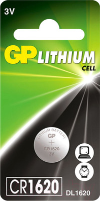 Батарейка GP Batteries Lithium CR1620 / GP CR1620-7C1
