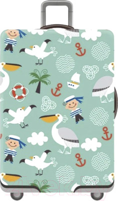 Чехол для чемодана RoadLike Way / 394626 (S, голубой)