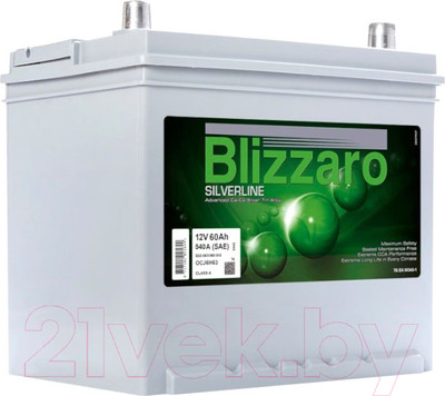 Автомобильный аккумулятор Blizzaro Silverline JIS L+ / D23 060 054 110 (60 А/ч)