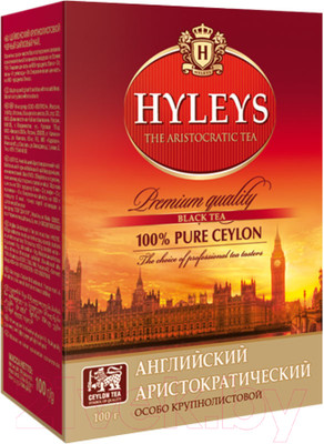 Чай листовой Hyleys Английский аристократический черный / 6037 (100г)
